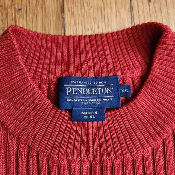 Pendleton Wool Ribbed Top XS - Picture 4 of 5